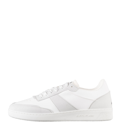 Shop Apc Plain Sneakers In Aab - White