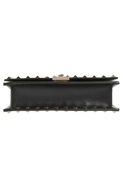 Valentino Garavani Rockstud Leather Crossbody Bag In 0no Nero