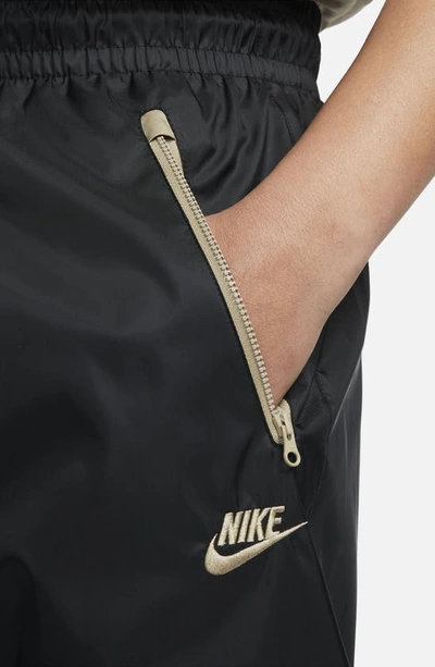 Shop Nike Windrunner Woven Lined Pants In Black/ Khaki/ Khaki