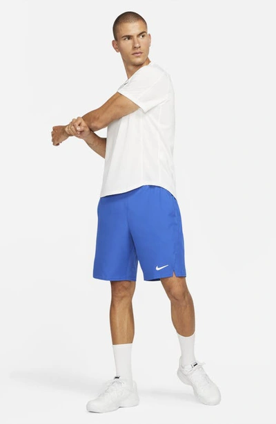 Shop Nike Court Dri-fit Victory Athletic Shorts In Game Royal/ White