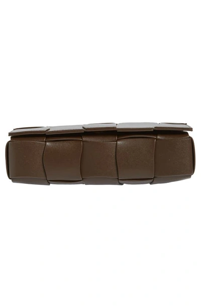 Shop Bottega Veneta Medium Cassette Wavy Intrecciato Leather Crossbody Bag In 2017 Light Brown-silver