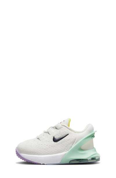 Shop Nike Kids' Air Max 270 Go Sneaker In White/ Obsidian/ Emerald