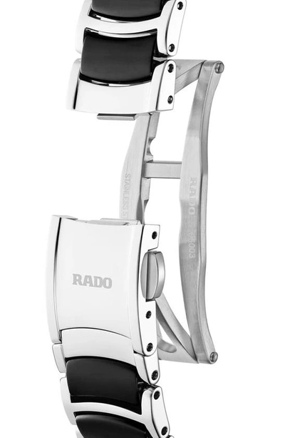 Shop Rado Centrix Diamond Ceramic Bracelet Watch In Black
