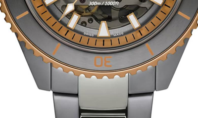 Rado Captain Cook High-tech Ceramic Skeleton Watch, 43mm In Grey