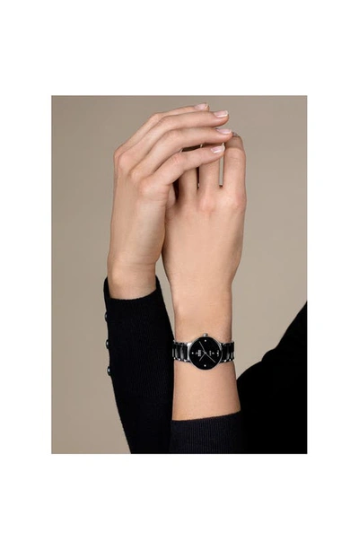 Rado Centrix Diamond Bracelet Watch, 30.5mm In Black