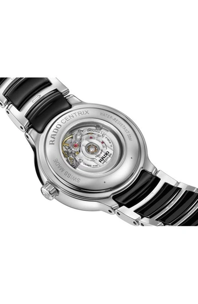Rado Centrix Diamond Bracelet Watch, 30.5mm In Black