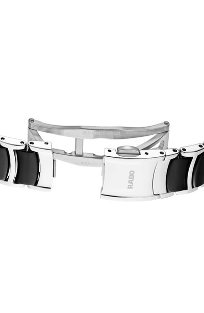 Rado Centrix Diamond Bracelet Watch, 30.5mm In Black