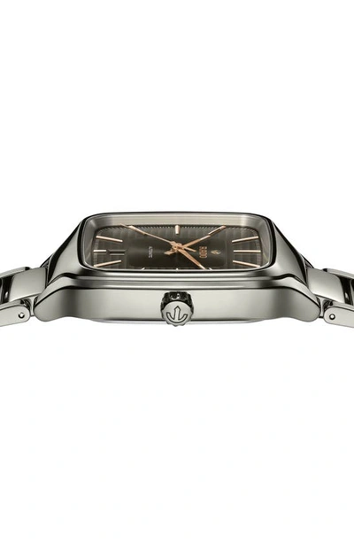 Shop Rado True Square Automatic Bracelet Watch, 38mm In Grey