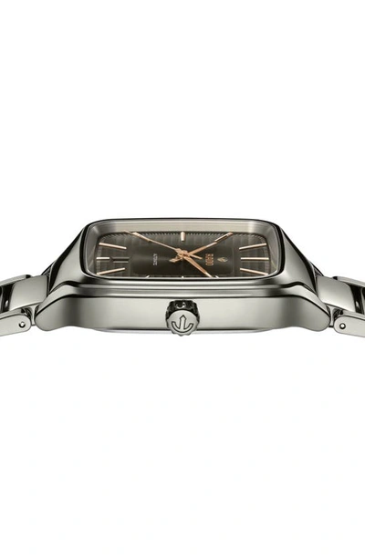 Rado Unisex Swiss Automatic True Square Gray High-tech Ceramic Bracelet Watch 38mm In Grey