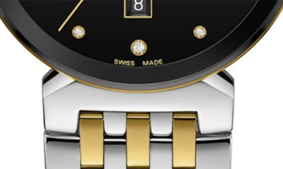 Rado Florence Diamond Bracelet Watch, 30mm In Black