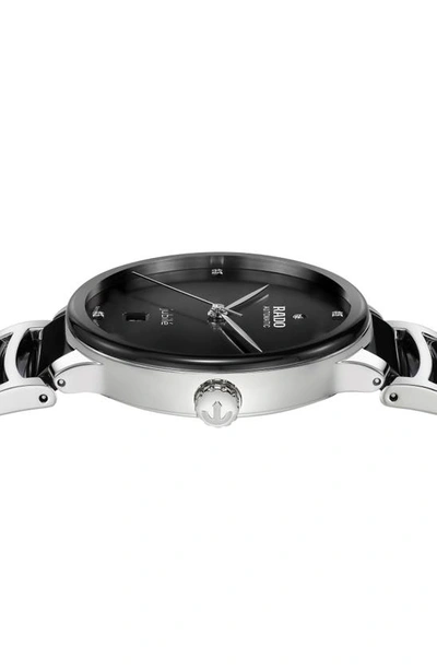 Shop Rado Centrix Automatic Diamond Bracelet Watch In Black