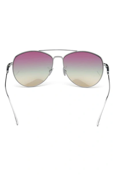 Shop Tom Ford Milla 59mm Gradient Aviator Sunglasses In 16z