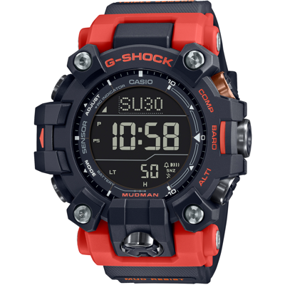 Pre-owned Casio Psl  G-shock Master Of Gw-9500-1a4jf Mudman Radio Solar Watch