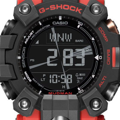 Pre-owned Casio Psl  G-shock Master Of Gw-9500-1a4jf Mudman Radio Solar Watch