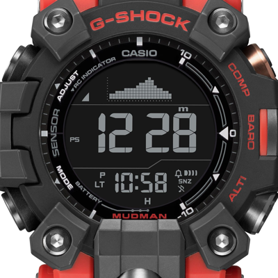 Pre-owned Casio Psl  G-shock Master Of Gw-9500-1a4jf Mudman Radio Solar Watch
