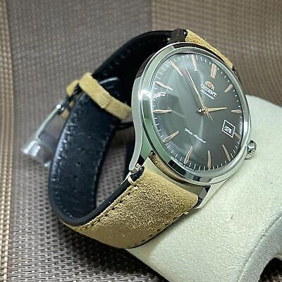 Pre-owned Orient Fac08003a0 Bambino Version 4 Classic Automatic Leather Watch Ac08003a0