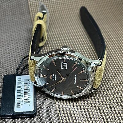 Pre-owned Orient Fac08003a0 Bambino Version 4 Classic Automatic Leather Watch Ac08003a0