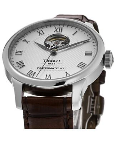 Pre-owned Tissot Le Locle Powermatic 80 Open Silver Men's Watch T006.407.16.033.01