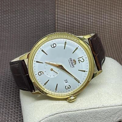 Pre-owned Orient Ra-ap0004s10b Classic Automatic Brown Leather Men's Watch Ra-ap0004s