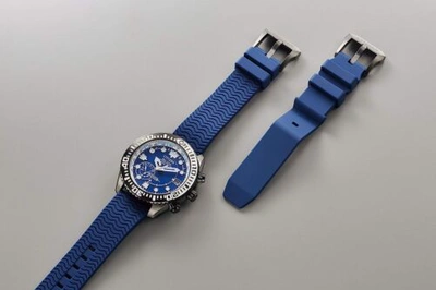 Pre-owned Citizen Promaster Cc5006-06l Eco-drive Marine Blue Watch Men Box