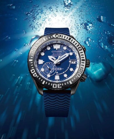 Pre-owned Citizen Promaster Cc5006-06l Eco-drive Marine Blue Watch Men Box