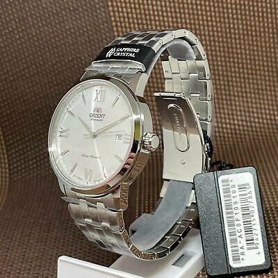 Pre-owned Orient Ra-ac0f10s10b Symphony Iv Mechanical Contemporary Silver Automatic Watch