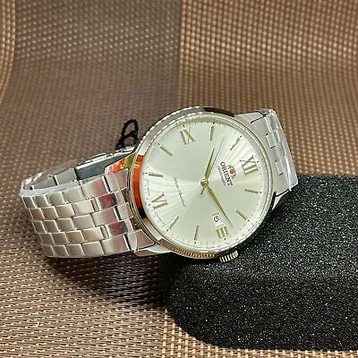 Pre-owned Orient Ra-ac0f10s10b Symphony Iv Mechanical Contemporary Silver Automatic Watch