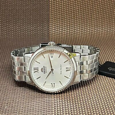 Pre-owned Orient Ra-ac0f10s10b Symphony Iv Mechanical Contemporary Silver Automatic Watch