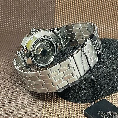 Pre-owned Orient Ra-ac0f10s10b Symphony Iv Mechanical Contemporary Silver Automatic Watch