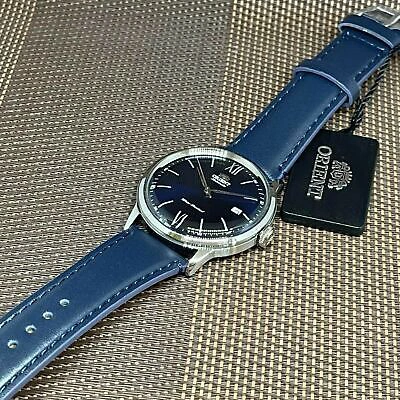 Pre-owned Orient Ra-ac0021l10b Classic And Simple Roman Blue Automatic Men's Dress Watch