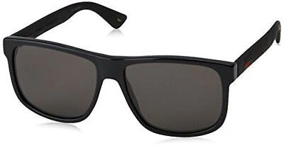 Pre-owned Gucci Gg 0010 S- 001 In Black/grey Square Unisex Designer Sunglasses, 58-16-145 In Gray