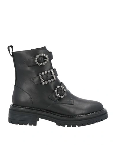 Shop Bibi Lou Woman Ankle Boots Black Size 9 Soft Leather