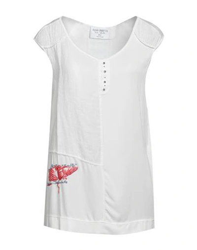 Shop Elisa Cavaletti By Daniela Dallavalle Woman Top White Size 2 Viscose, Elastane, Polyester
