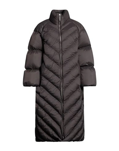 Khaite Farrow Brown Oversized Quilted Shell Coat In Brown