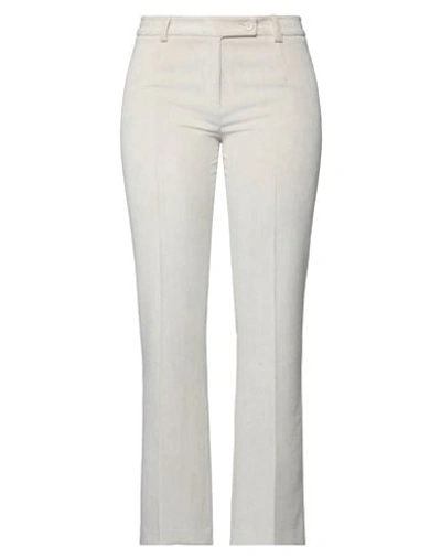Emisphere Woman Pants Beige Size 10 Cotton, Polyester, Elastane In Beige