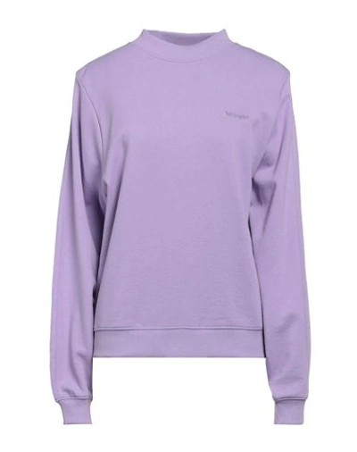 Shop Wrangler Woman Sweatshirt Light Purple Size S Cotton