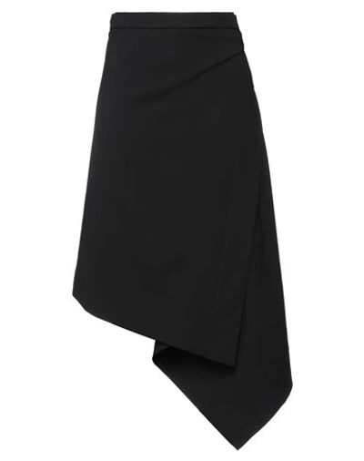 Shop Michael Kors Collection Woman Midi Skirt Black Size 4 Virgin Wool