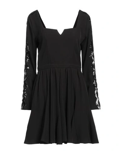 Shop Feleppa Woman Mini Dress Black Size 8 Polyester, Elastane