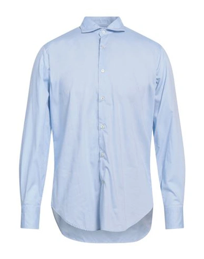 Shop Caliban Man Shirt Sky Blue Size 15 ¾ Cotton