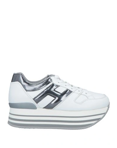 Hogan Woman Sneakers White Size 8.5 Soft Leather In White