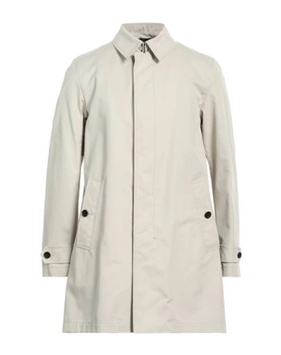 Sealup Man Overcoat & Trench Coat Cream Size 48 Cotton, Polyamide, Polyurethane In White