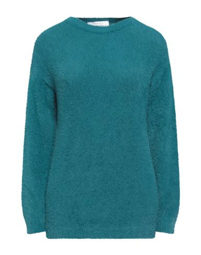 Shop Kaos Woman Sweater Deep Jade Size S Polyamide, Acrylic, Modal In Green