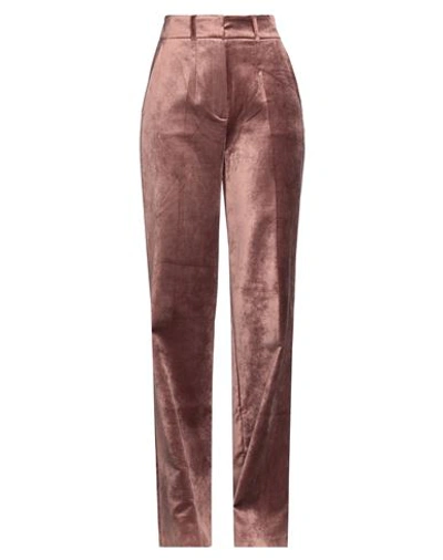 Shop Nenette Woman Pants Pastel Pink Size 10 Cotton, Rayon