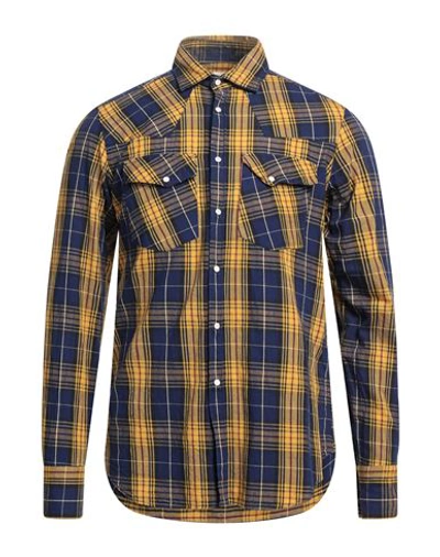 Shop Gmf 965 Man Shirt Yellow Size 15 ¾ Cotton