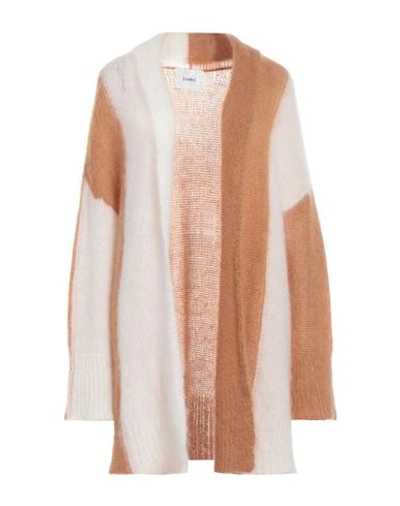 Shop Nude Woman Cardigan Camel Size 6 Mohair Wool, Wool, Polyamide, Elastane In Beige