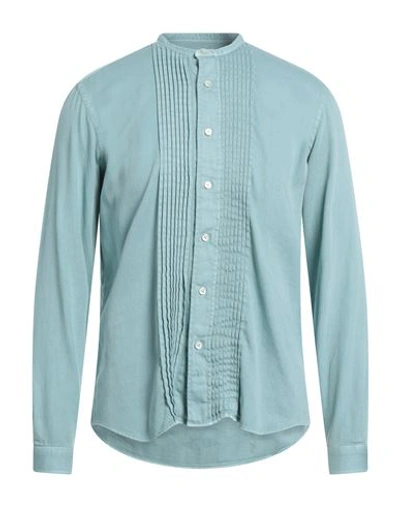 Alessandro Gherardi Man Shirt Sage Green Size L Cotton