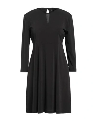 Shop Amnè Woman Mini Dress Black Size S Polyester, Elastane