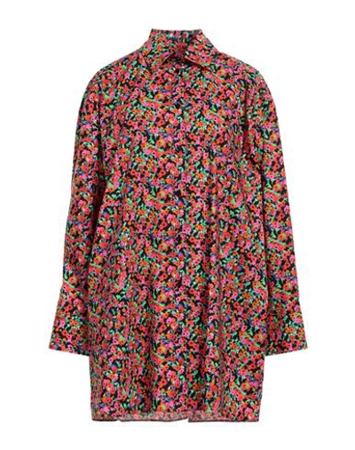 Msgm Woman Mini Dress Black Size 6 Cotton In Black