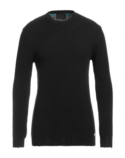 Shop Bl.11  Block Eleven Bl.11 Block Eleven Man Sweater Black Size Xl Acrylic, Wool