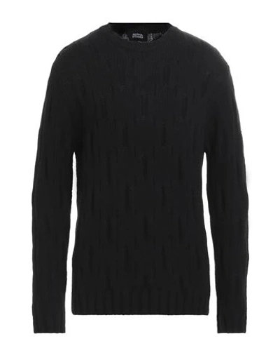 Shop Alpha Studio Man Sweater Black Size 44 Wool, Cashmere